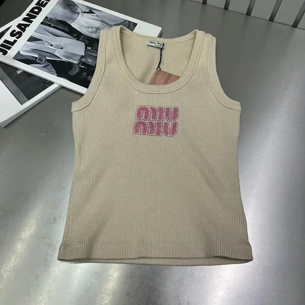 Miu Miu knit vest white or cream color